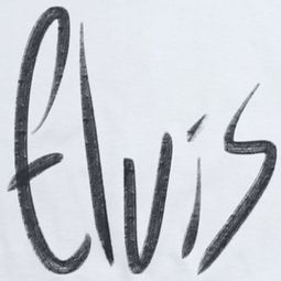 Elvis Presley Sketchy Name Shirts