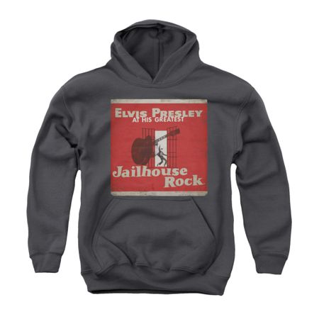 Elvis Presley Youth Hoodie At His Greatest Charcoal Kids Hoody