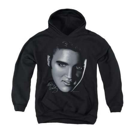 Elvis Presley Youth Hoodie Big Face Black Kids Hoody