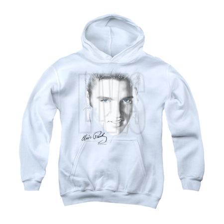 Elvis Presley Youth Hoodie Blue Eyes White Kids Hoody