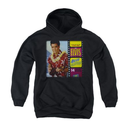 Elvis Presley Youth Hoodie Blue Hawaii Album Black Kids Hoody