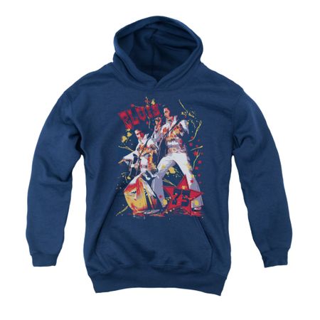 Elvis Presley Youth Hoodie Eagle Navy Kids Hoody