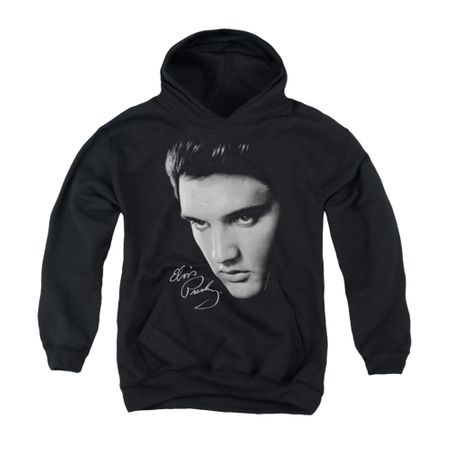 Elvis Presley Youth Hoodie Face Black Kids Hoody