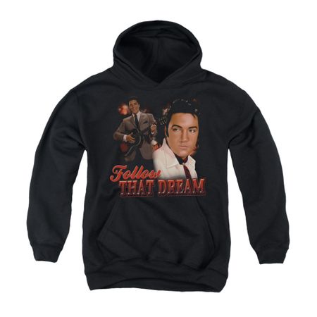 Elvis Presley Youth Hoodie Follow That Dream Black Kids Hoody
