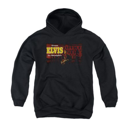 Elvis Presley Youth Hoodie From Memphis Black Kids Hoody