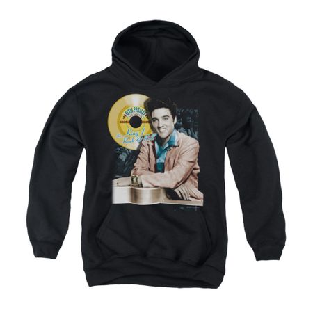 Elvis Presley Youth Hoodie Gold Record Black Kids Hoody