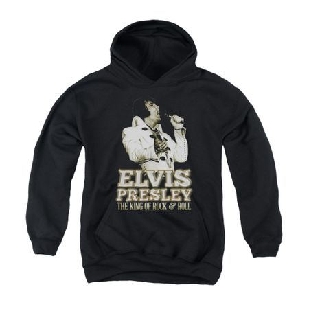 Elvis Presley Youth Hoodie Golden Glow Black Kids Hoody
