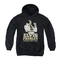 Elvis Presley Youth Hoodie Golden Glow Black Kids Hoody