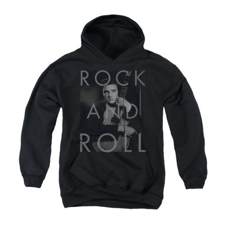 Elvis Presley Youth Hoodie Guitar Hugging Black Kids Hoody