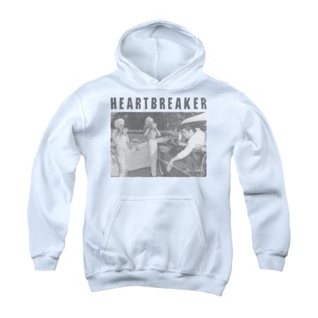 Elvis Presley Youth Hoodie Heartbreaker White Kids Hoody