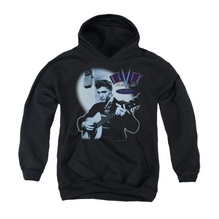 Elvis Presley Youth Hoodie Hillbilly Cat Black Kids Hoody