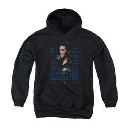 Elvis Presley Youth Hoodie Icon Black Kids Hoody