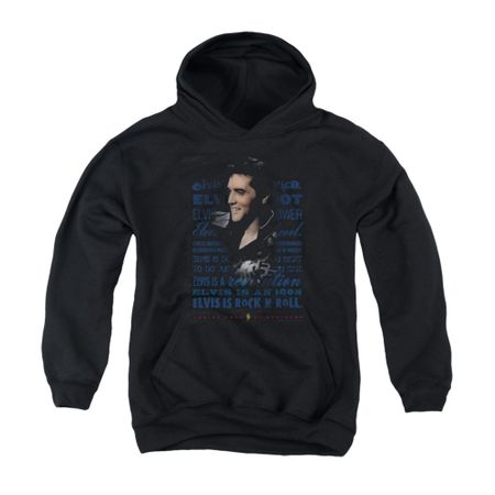 Elvis Presley Youth Hoodie Icon Black Kids Hoody