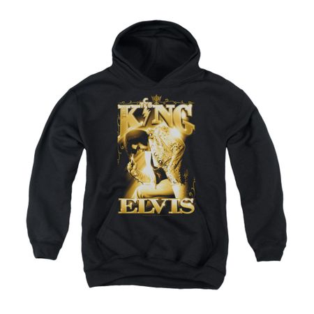 Elvis Presley Youth Hoodie In Gold Black Kids Hoody