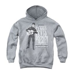 Elvis Presley Youth Hoodie In Person Athletic Heather Kids Hoody