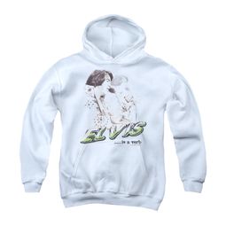 Elvis Presley Youth Hoodie Is A Verb White Kids Hoody