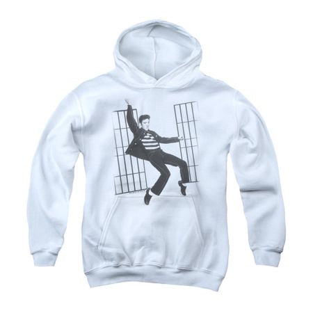 Elvis Presley Youth Hoodie Jailhouse Rock White Kids Hoody