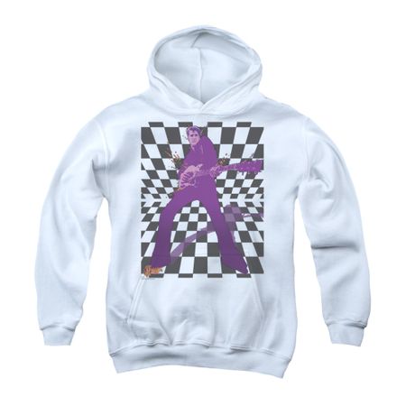 Elvis Presley Youth Hoodie Let's Rock White Kids Hoody