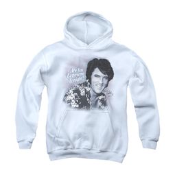 Elvis Presley Youth Hoodie Lonesome Tonight White Kids Hoody