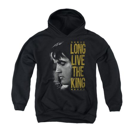 Elvis Presley Youth Hoodie Long Live Black Kids Hoody