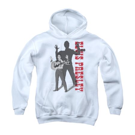 Elvis Presley Youth Hoodie Look No Hands White Kids Hoody
