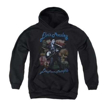 Elvis Presley Youth Hoodie Memphis Black Kids Hoody