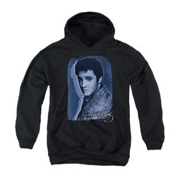 Elvis Presley Youth Hoodie Overlay Black Kids Hoody