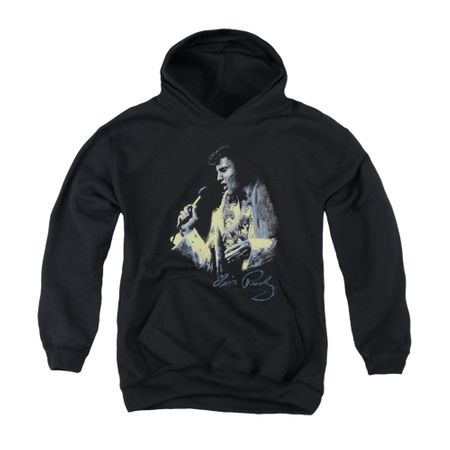 Elvis Presley Youth Hoodie Painted King Black Kids Hoody