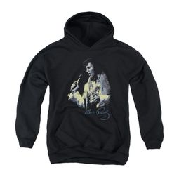 Elvis Presley Youth Hoodie Painted King Black Kids Hoody