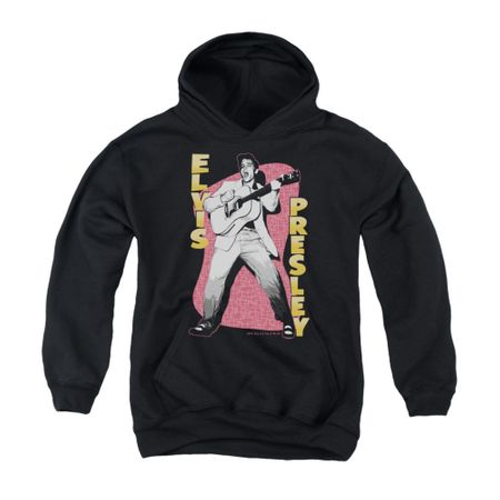 Elvis Presley Youth Hoodie Pink Rock Black Kids Hoody