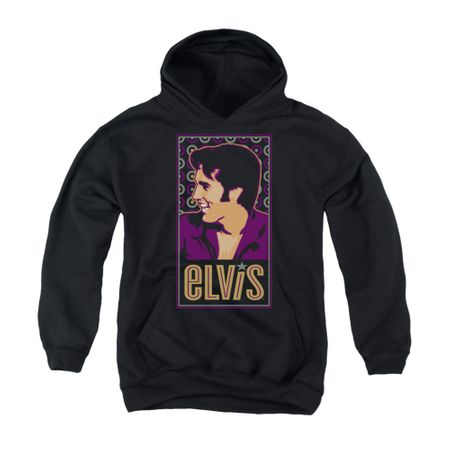 Elvis Presley Youth Hoodie Retro Painting Black Kids Hoody