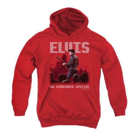 Elvis Presley Youth Hoodie Return Of The King Red Kids Hoody