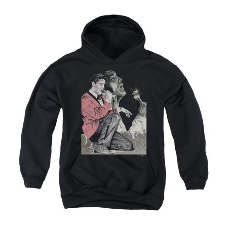 Elvis Presley Youth Hoodie Rock N Roll Smoke Black Kids Hoody