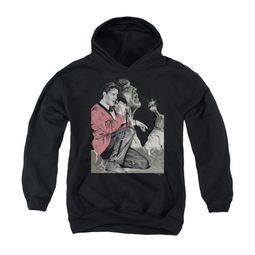 Elvis Presley Youth Hoodie Rock N Roll Smoke Black Kids Hoody