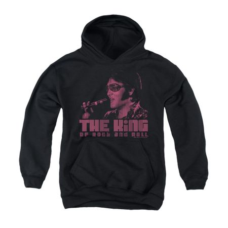 Elvis Presley Youth Hoodie The King Black Kids Hoody