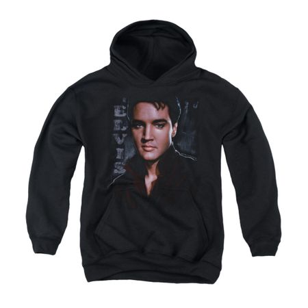 Elvis Presley Youth Hoodie Tough Poster Black Kids Hoody