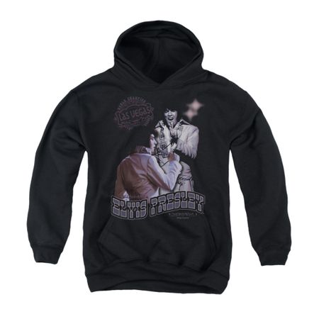 Elvis Presley Youth Hoodie Violet Vegas Black Kids Hoody