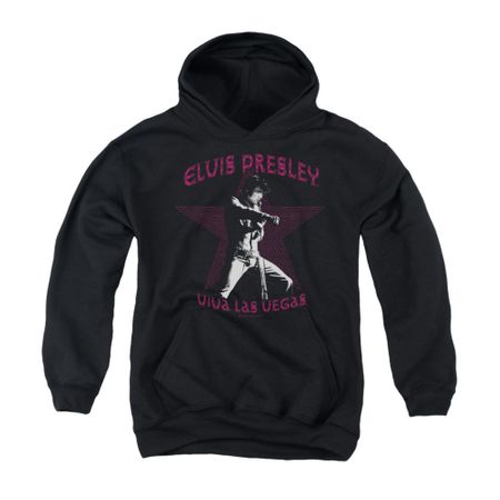 Elvis Presley Youth Hoodie Viva Las Vegas Star Black Kids Hoody