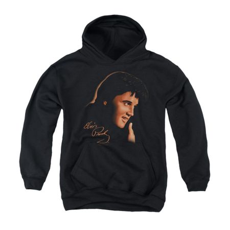 Elvis Presley Youth Hoodie Warm Portrait Black Kids Hoody