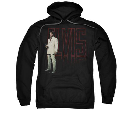 Elvis Presley Youth Hoodie White Suit Black Kids Hoody