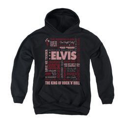 Elvis Presley Youth Hoodie Whole Lotta Type Black Kids Hoody