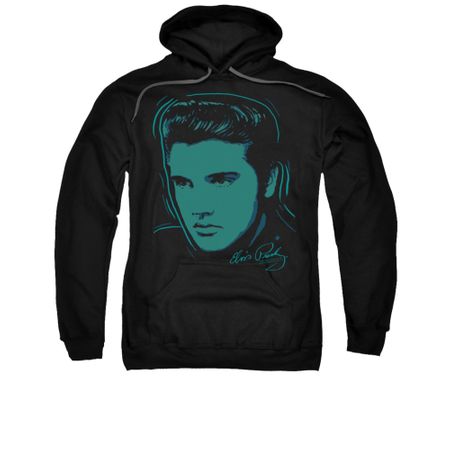 Elvis Presley Youth Hoodie Young Dots Black Kids Hoody