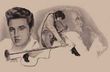 Elvis T-shirt - American Trilogy Classic - Sand Colored