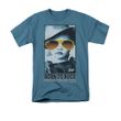 Elvis T-shirt Born To Rock 75 Years Celebration Slate Blue Tee