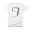 Elvis T-shirt - Classic Rock King Blue Eyes Classic 50s Style - White