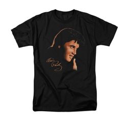 Elvis T-shirt - Classic Rock King Warm Portrait - Black Elvis T-shirt - Classic Rock King Warm Portrait - Black