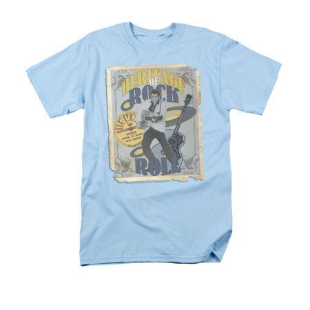 Elvis T-shirt - Heritage Of Rock Poster - Blue