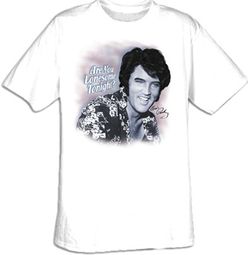 Elvis T-shirt - Lonesome Tonight Classic - White