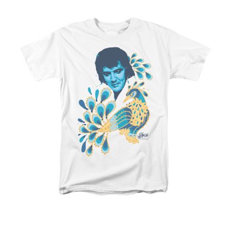 Elvis T-shirt - Peacock Classic Unique - White