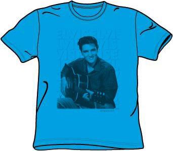 Elvis T-shirt - Repeat Classic - Blue